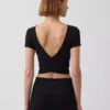 GapFit Smooth Wende-Crop-Top mit Wickeloptik