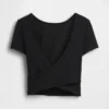 GapFit Smooth Wende-Crop-Top mit Wickeloptik