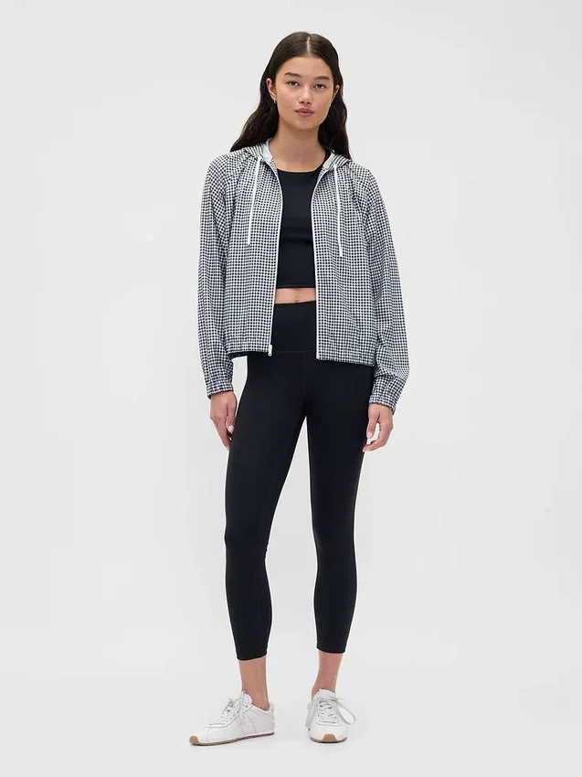 GapFit Tech Gingham Windjacke