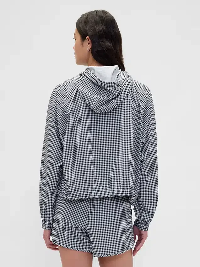 GapFit Tech Gingham Windjacke