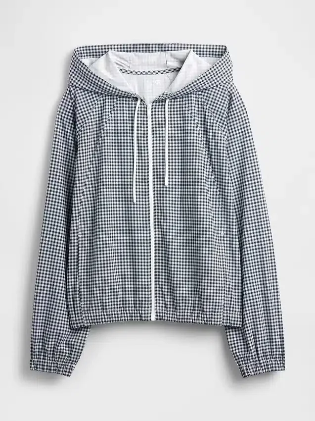 GapFit Tech Gingham Windjacke