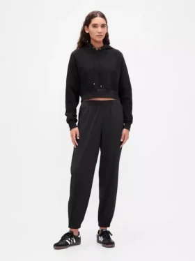 GapFit Tech Jogginghose mit hoher Taille und Reißverschluss am Saum