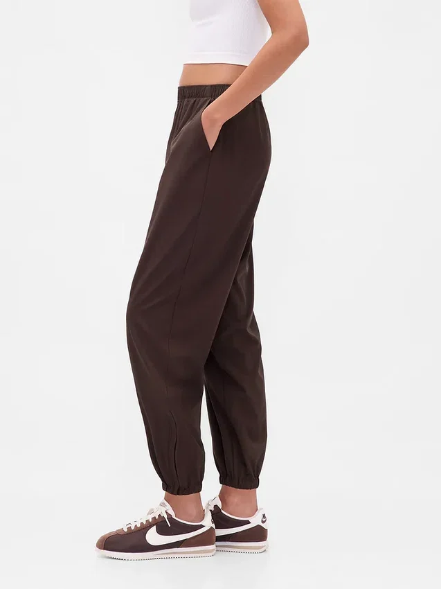 GapFit Tech Jogginghose mit hoher Taille und Reißverschluss am Saum