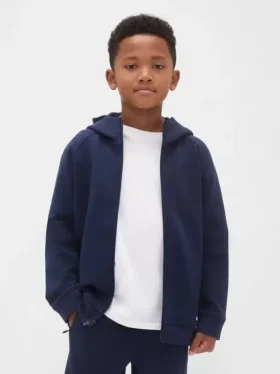 GapFit Tech Quick-Dry Kapuzenpullover mit Reißverschluss für Kinder