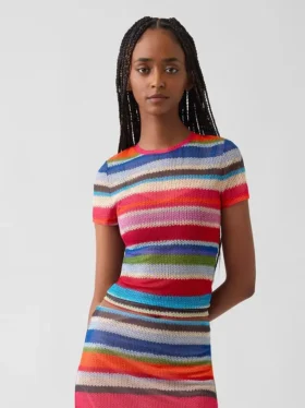 Gapstudio Happy Stripe Transparent-T-Shirt