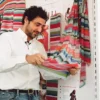 Gapstudio Maxirock aus transparentem Stoff mit „Happy Stripe“-Muster