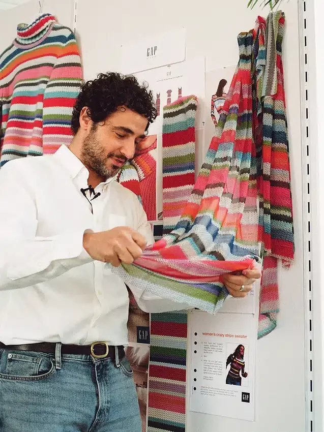 Gapstudio Maxirock aus transparentem Stoff mit „Happy Stripe“-Muster