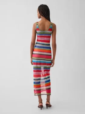 Gapstudio „Happy Stripe“ – Transparentes Maxikleid