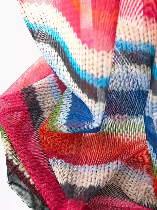 Gapstudio „Happy Stripe“ – Transparentes Maxikleid