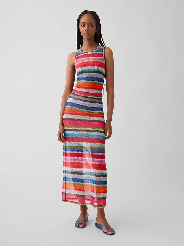 Gapstudio „Happy Stripe“ – Transparentes Tanktop