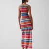 Gapstudio Maxirock aus transparentem Stoff mit „Happy Stripe“-Muster