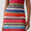 Gapstudio Maxirock aus transparentem Stoff mit „Happy Stripe“-Muster