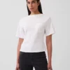 Gapstudio T-Shirt mit Rundhalsausschnitt und Tasche am Rücken