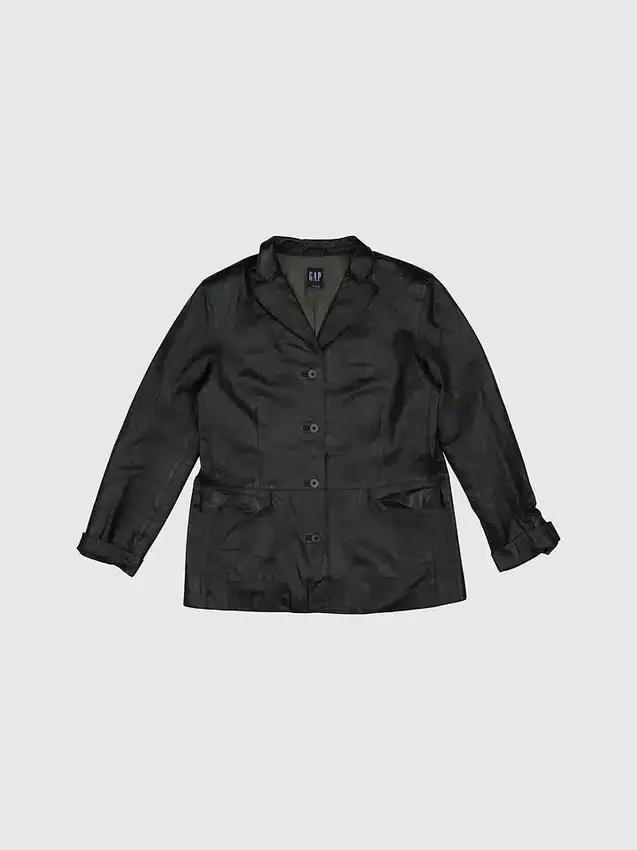 Gapvintage Damen-Lederjacke aus den 90ern – L