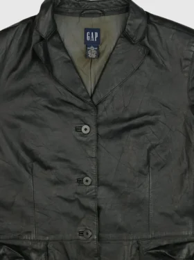 Gapvintage Damen-Lederjacke aus den 90ern – L