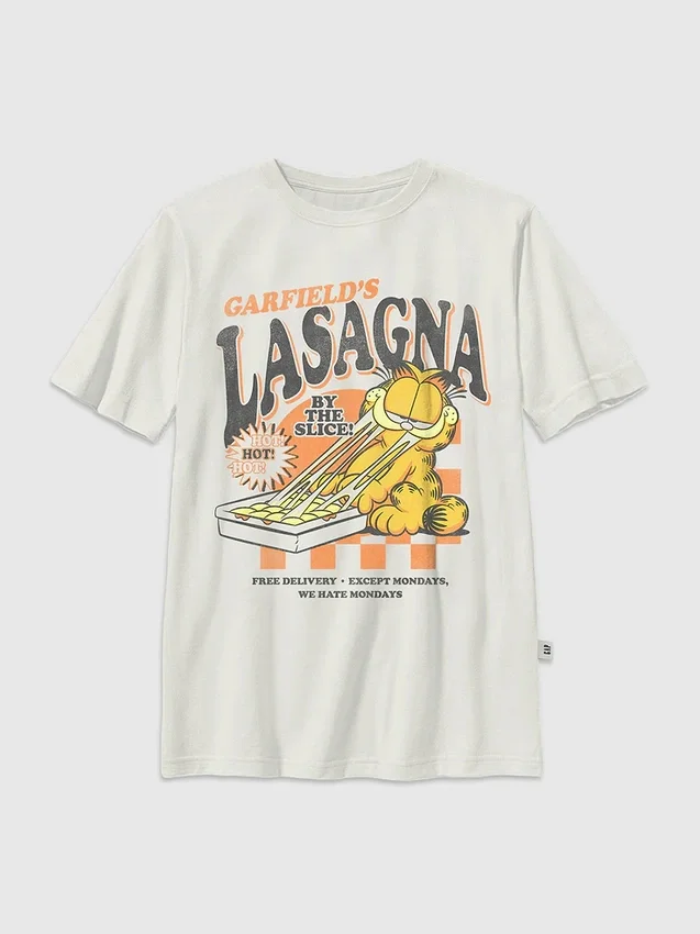 Garfield-Lasagne-T-Shirt für Kinder