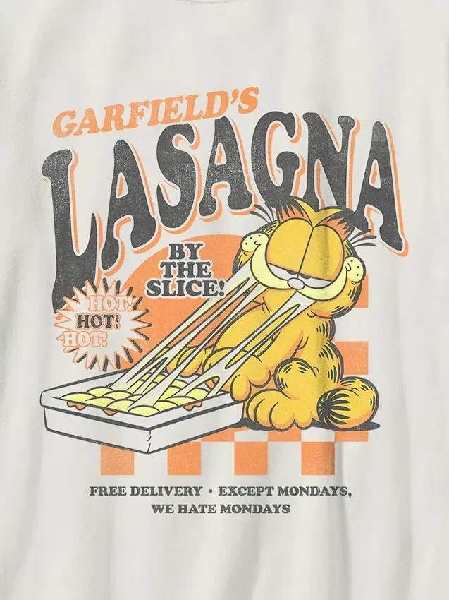 Garfield-Lasagne-T-Shirt für Kinder