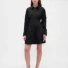 Gefaltetes Mini-Hemdkleid
