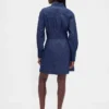 Gefaltetes Mini-Hemdkleid