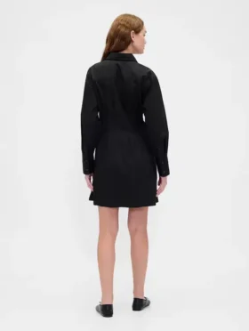 Gefaltetes Mini-Hemdkleid
