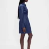 Gefaltetes Mini-Hemdkleid