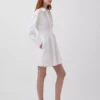 Gefaltetes Mini-Hemdkleid