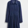 Gefaltetes Mini-Hemdkleid