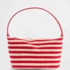 Gehäkelte Mini-Tasche mit Streifenmuster