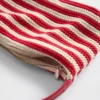 Gehäkelte Mini-Tasche mit Streifenmuster