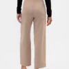Gerad geschnittene Knöchelhose aus Twill mit hoher Leibhöhe