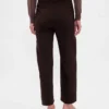 Gerad geschnittene Knöchelhose aus Twill mit hoher Leibhöhe