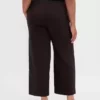 Gerad geschnittene Knöchelhose aus Twill mit hoher Leibhöhe