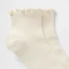 Gerippte Rüschen-Socken