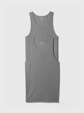 Geripptes Tanktop (2er-Pack)