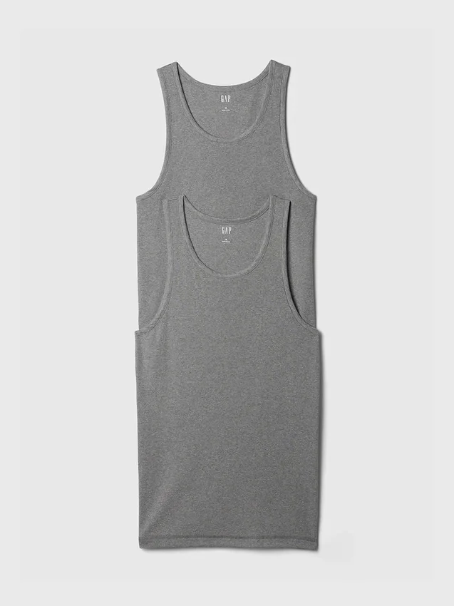 Geripptes Tanktop (2er-Pack)