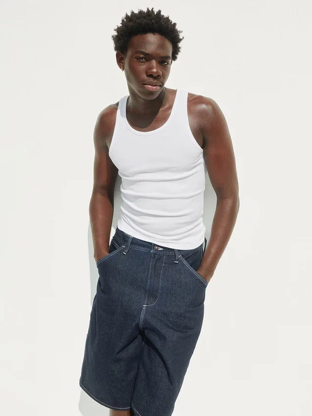 Geripptes Tanktop (2er-Pack)