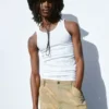 Geripptes Tanktop (2er-Pack)