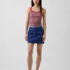 Geripptes Tanktop mit U-Ausschnitt
