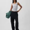 Geripptes Tanktop mit U-Ausschnitt