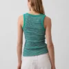 Geripptes Tanktop mit U-Ausschnitt