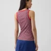 Geripptes Tanktop mit U-Ausschnitt