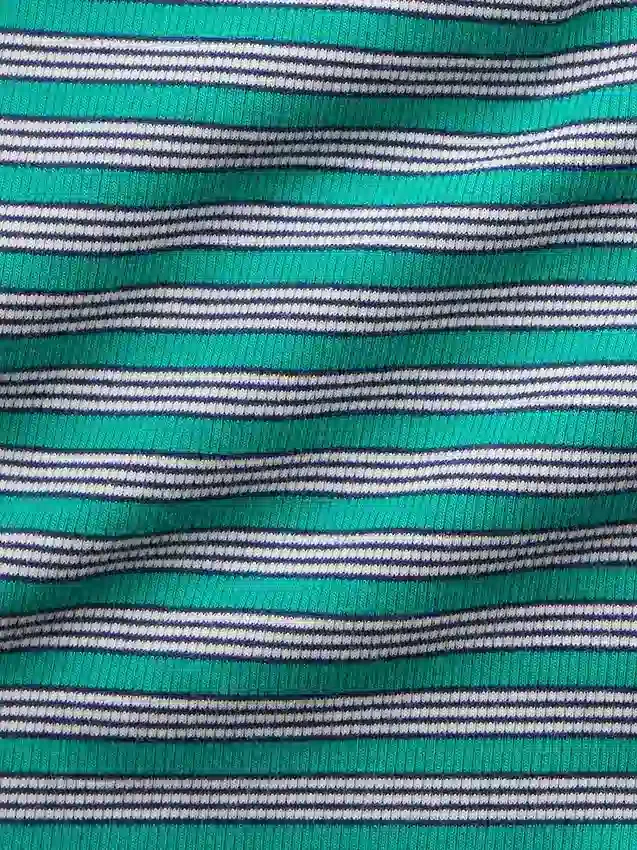 Geripptes Tanktop mit U-Ausschnitt