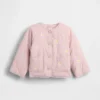 Gesteppte Jacke mit Blumenstickerei für Baby & Kleinkind