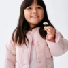 Gesteppte Jacke mit Blumenstickerei für Baby & Kleinkind
