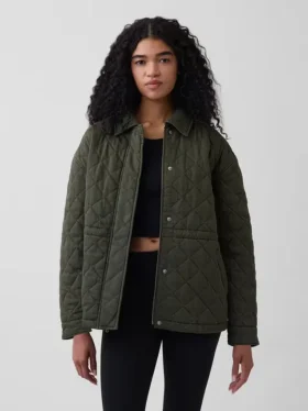 Gesteppte, taillierte Feldjacke
