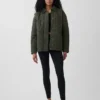 Gesteppte, taillierte Feldjacke
