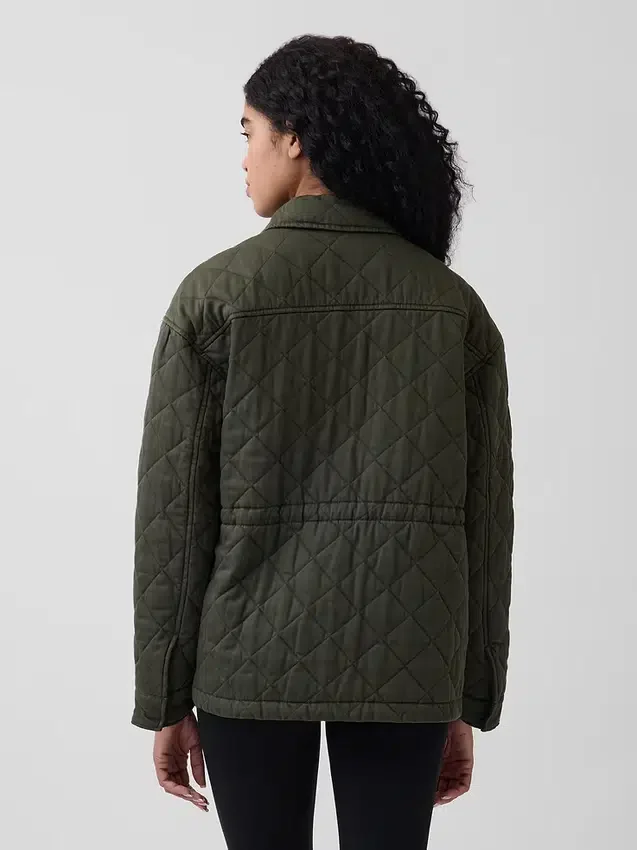 Gesteppte, taillierte Feldjacke