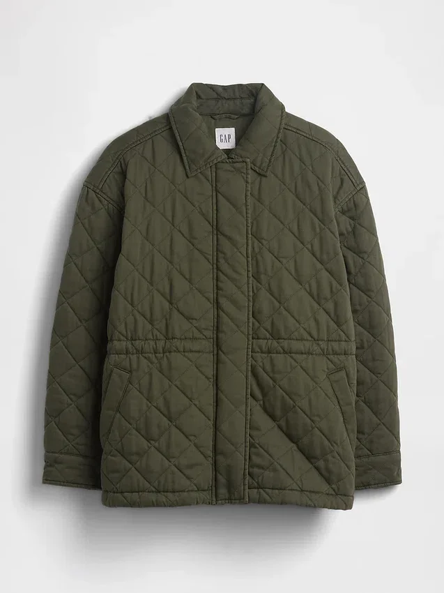 Gesteppte, taillierte Feldjacke