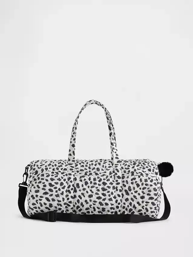 Gesteppte Wochenendtasche für Kinder mit Print