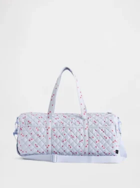 Gesteppte Wochenendtasche für Kinder mit Print